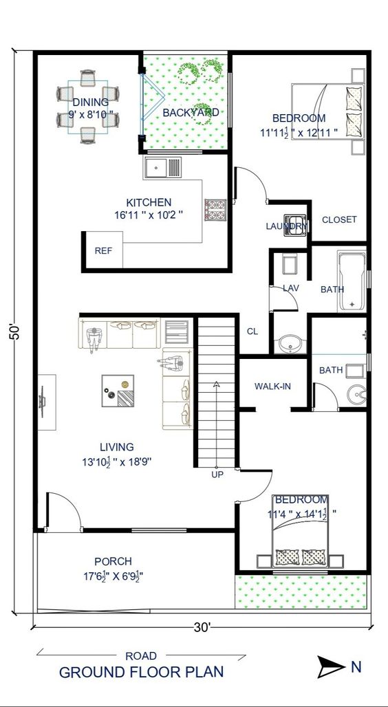 2BHK House Plan Concepts: 25 Striking Designs for Constructing ...