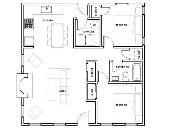 2BHK House Plan