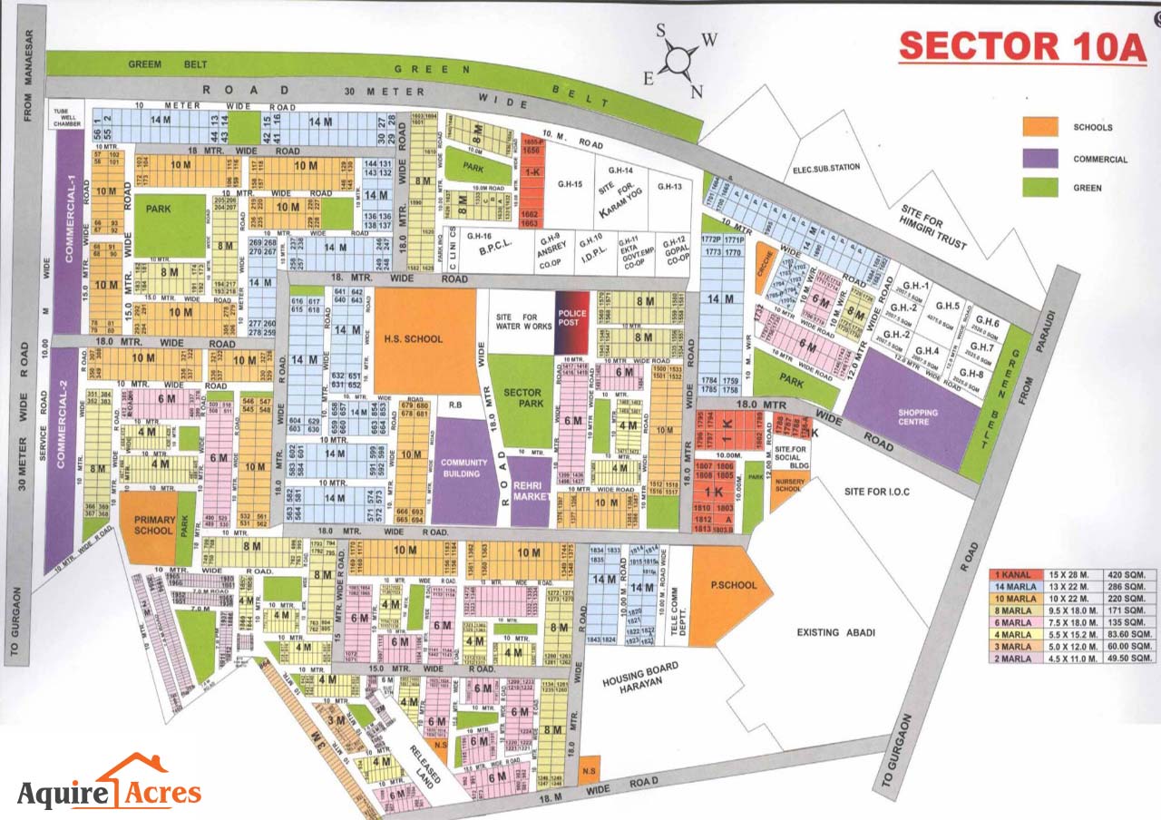 Gurgaon SECTOR 10A map