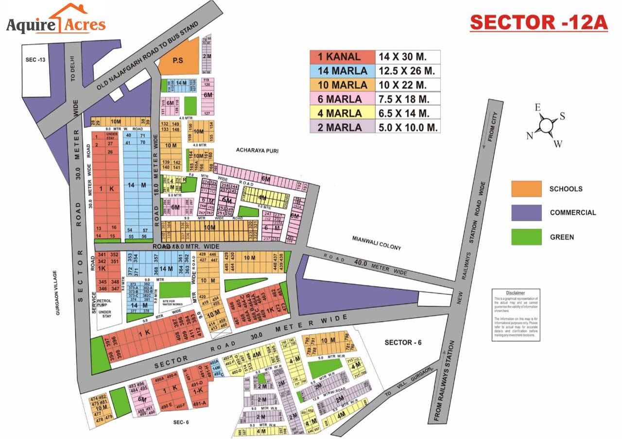 Gurgaon SECTOR 12 map