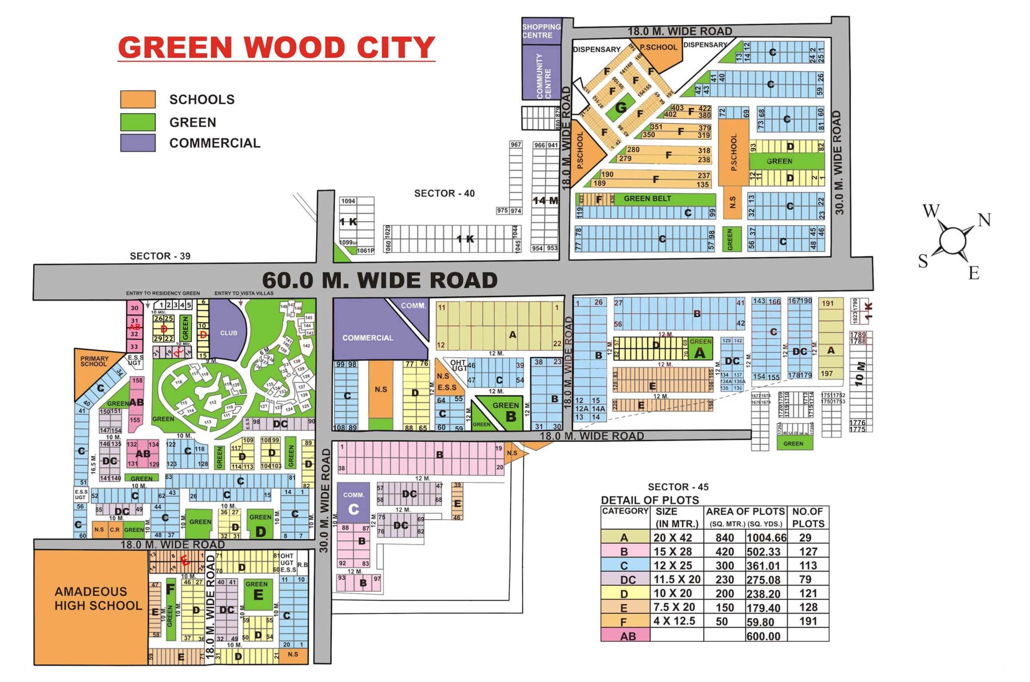 Gurgaon GREEN WOOD CITY map