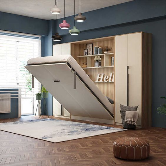 wall mounted bed design