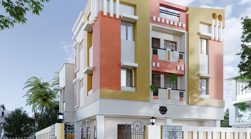 Colourful Exterior Home Design Idea  6