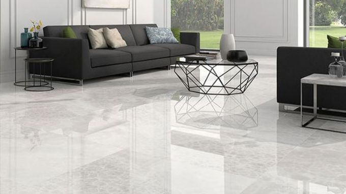 Contrast floor tiles design image