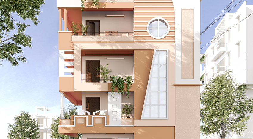 Two-tone Exterior Home Design 5