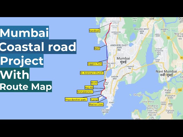 mumbai coastal road phase 1 map