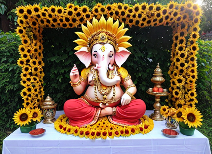 Ganpati Decoration Ideas 9