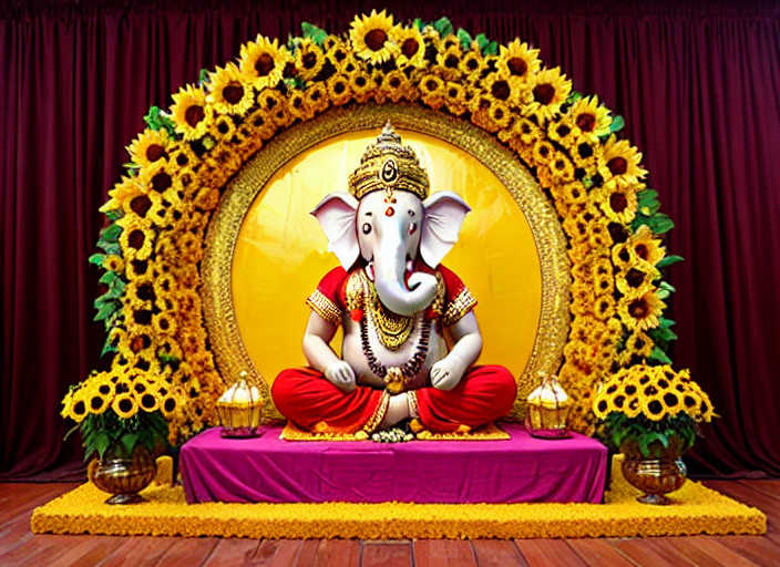 Ganpati Decoration Ideas 10