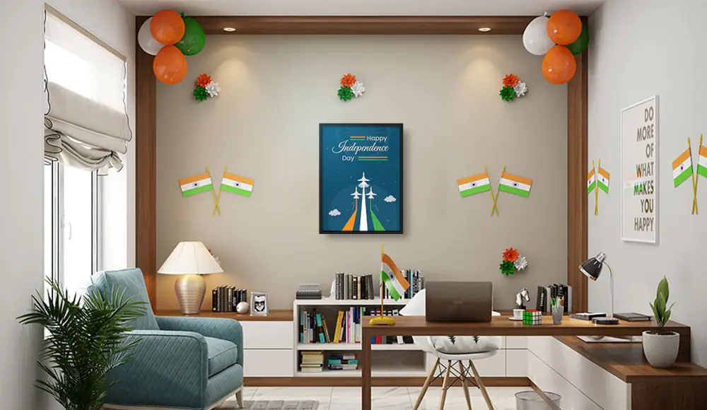 Independence Day Tricolour Office Decor Ideas