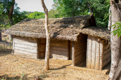 Kutcha House and Pucca House