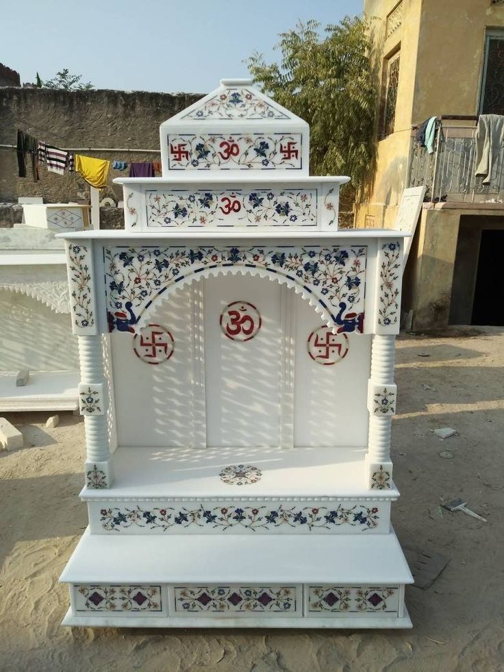 mandir design in wall