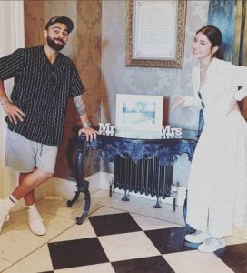 Anushka and virat in their mumbai house