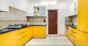 yellow color kitchen design