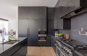 Grey color kitchen design