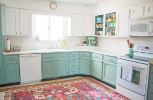 Pastel color kitchen design