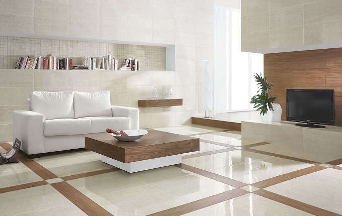 Tiles designs for living room: