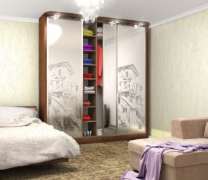 Use 3D illustration On Sliding Doors