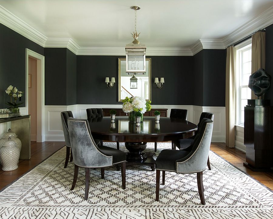 Dark Colored Dining Table Design