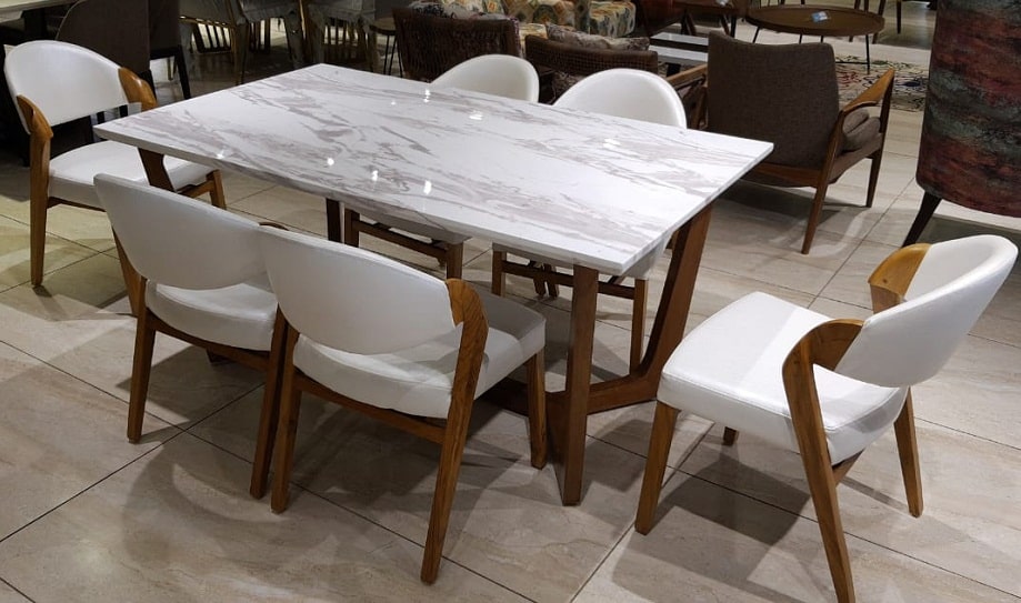 Marble Top Dining Table