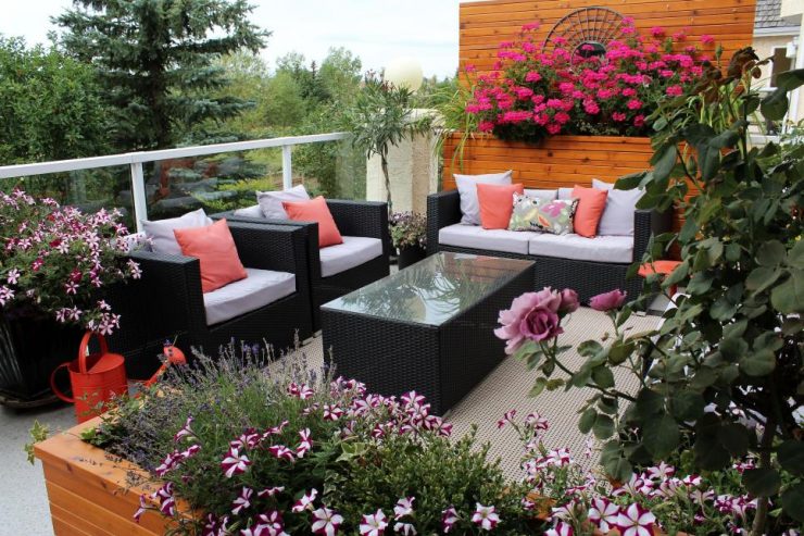 Using Flower Pots to Convert Your Small Balcony into a Garden - Aquireacres