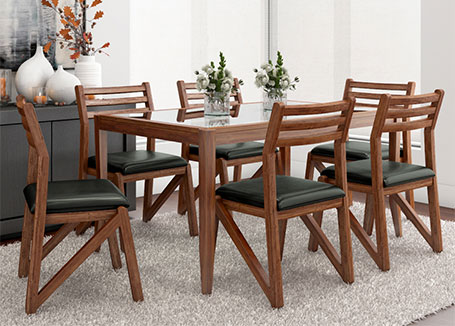 Wooden Dining Set against Wooden Furniture 