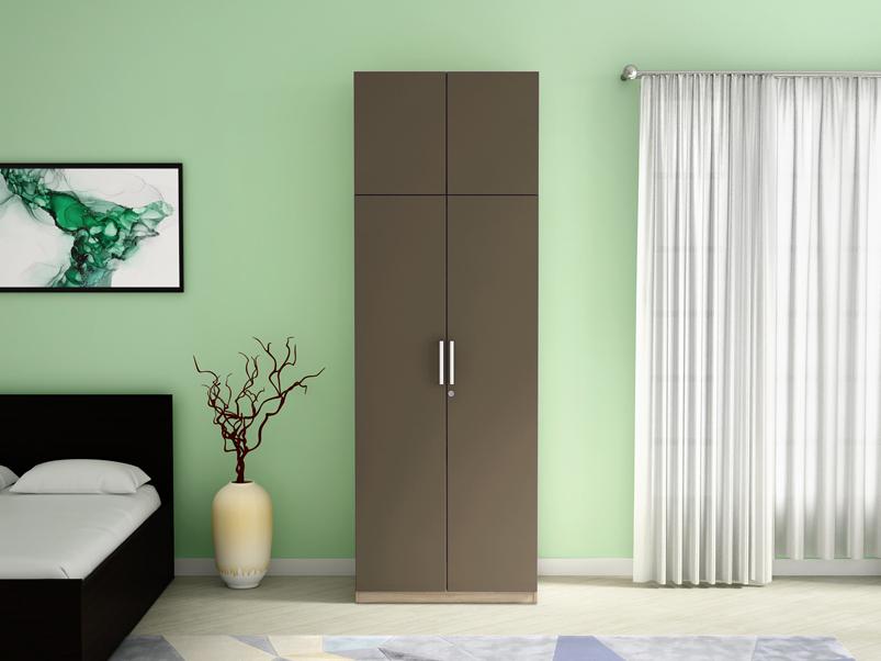 Home Furniture Ideas - Wooden Wardrobe with overhead unit