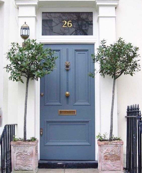 Blue Main Door Design for Home
