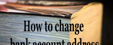 Change Address in Bank Account