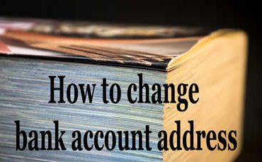 Change Address in Bank Account
