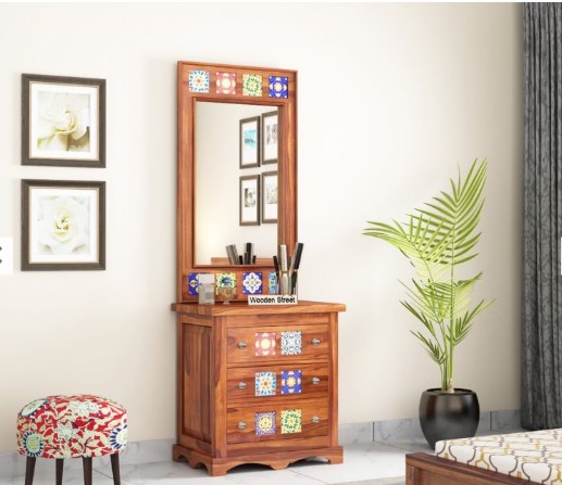 Dressing table mirror attached sets