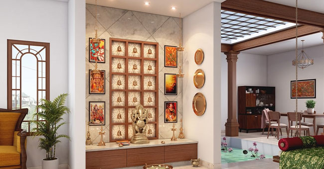 Small Pooja Room Designs in Apartments