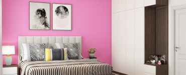 Pink Two Colour Combination for Bedroom Walls | Aquireacres
