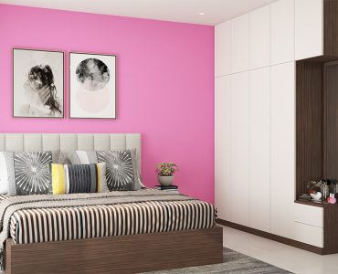 Pink Two Colour Combination for Bedroom Walls | Aquireacres