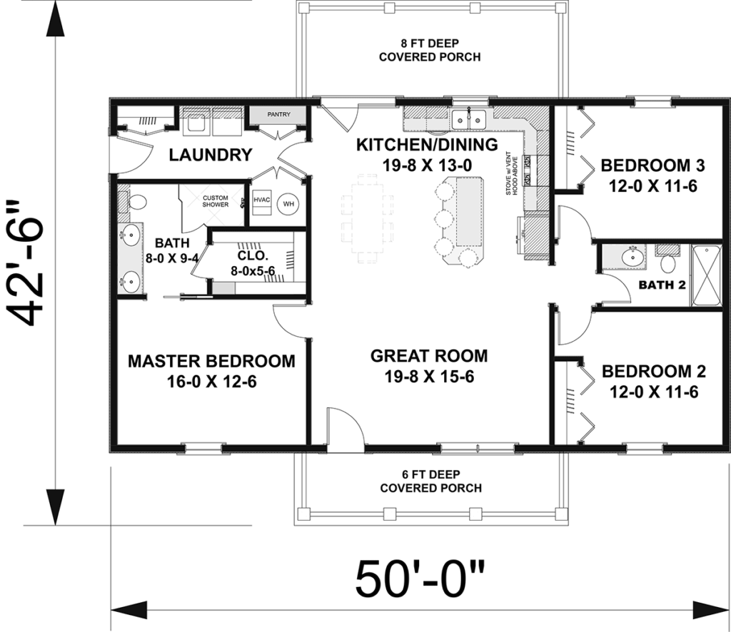 When selecting a 3 bedroom house plans, choose the best option for your needs: