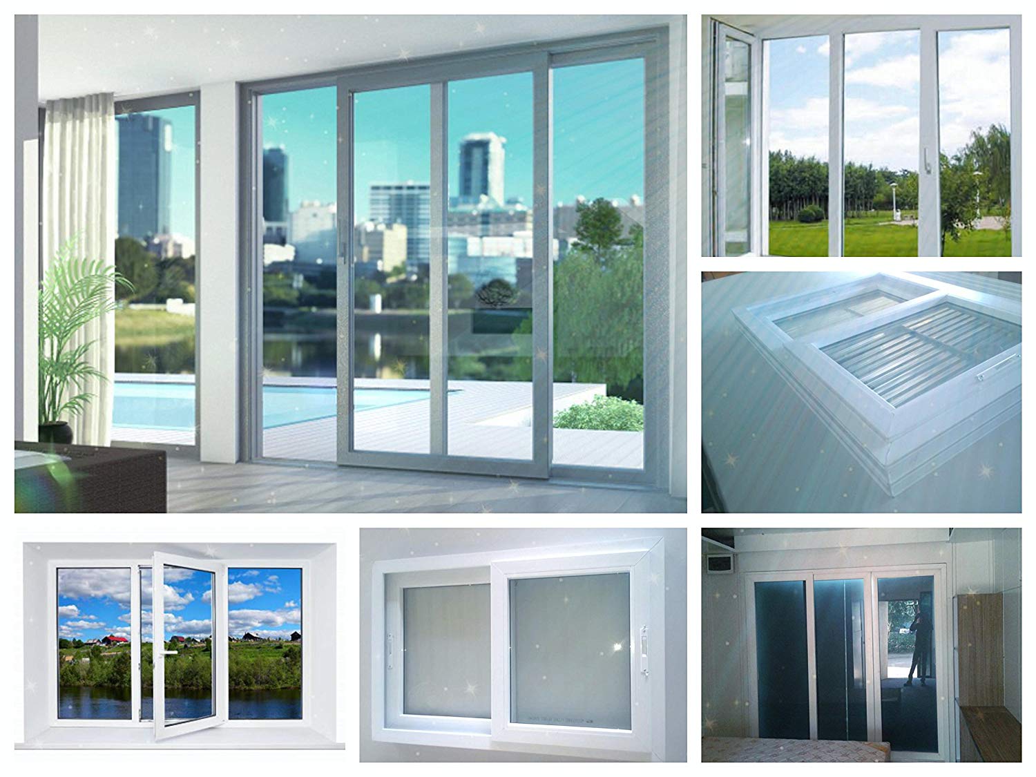  Frosted glass offers privacy while still allowing natural light to filter through