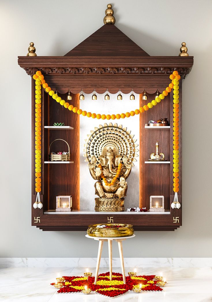 Small Pooja Room Designs in Apartments