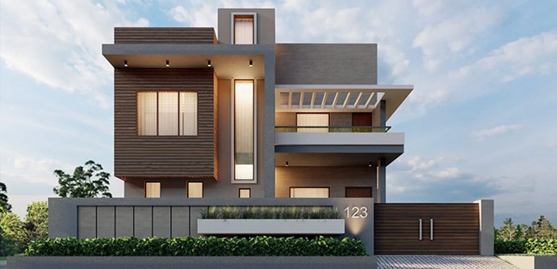 House Front Design Indian Style