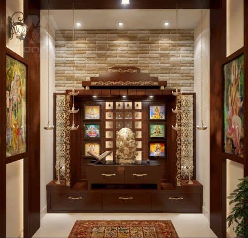 Middle Class Indian Style Pooja Room Designs