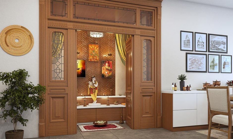 Middle Class Indian Style Pooja Room Designs