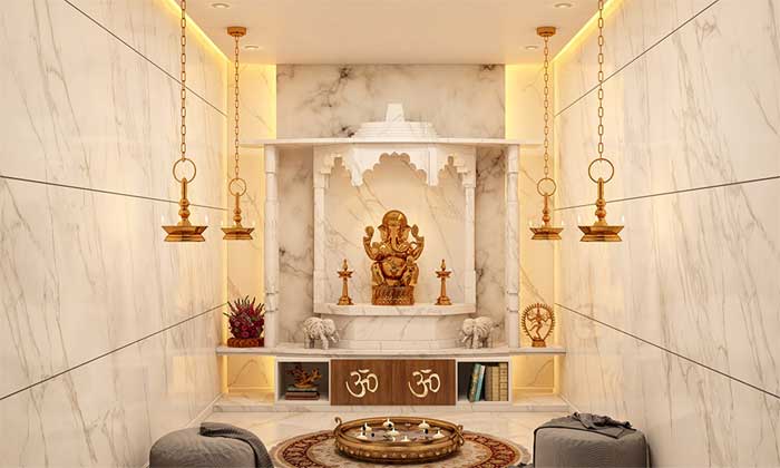 Marble Pooja Room Designs