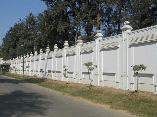 modern boundary wall design 