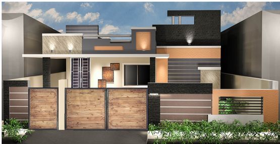 low cost normal house front elevation designs
