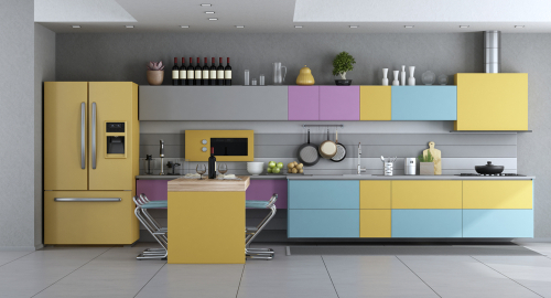 kitchen laminates color combination