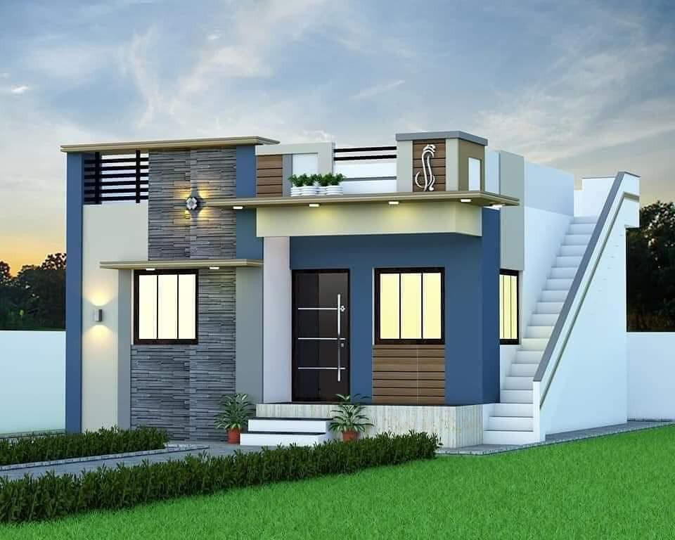 Single Floor House Design In Village Floor Roma